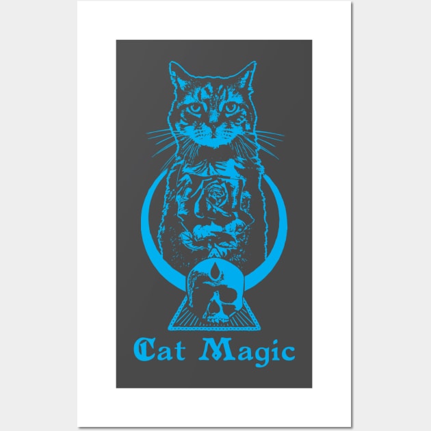 Cat Magic Wall Art by Joodls